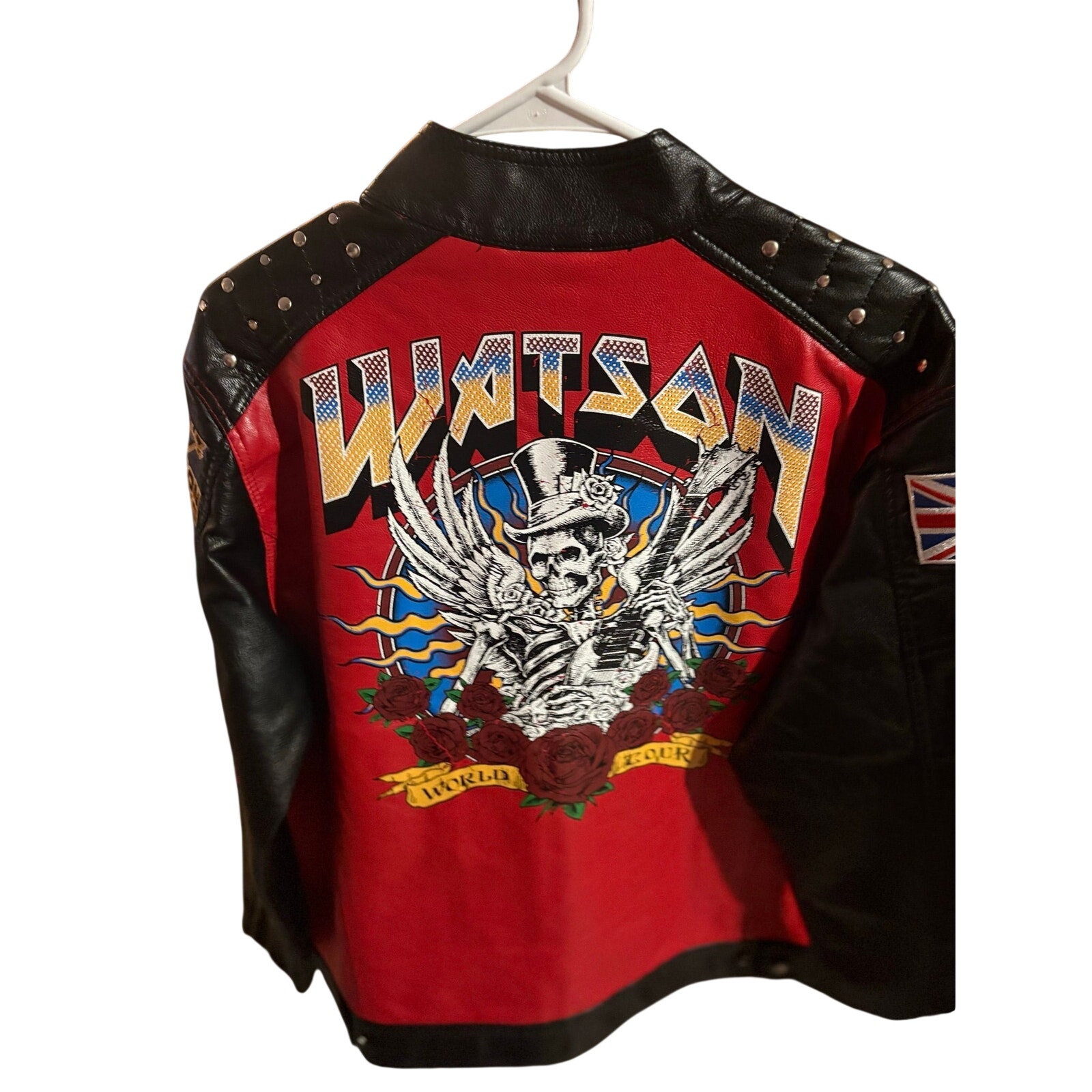 Nwt Sz M - Watson World Tour Moto Jacket, Red/Blk